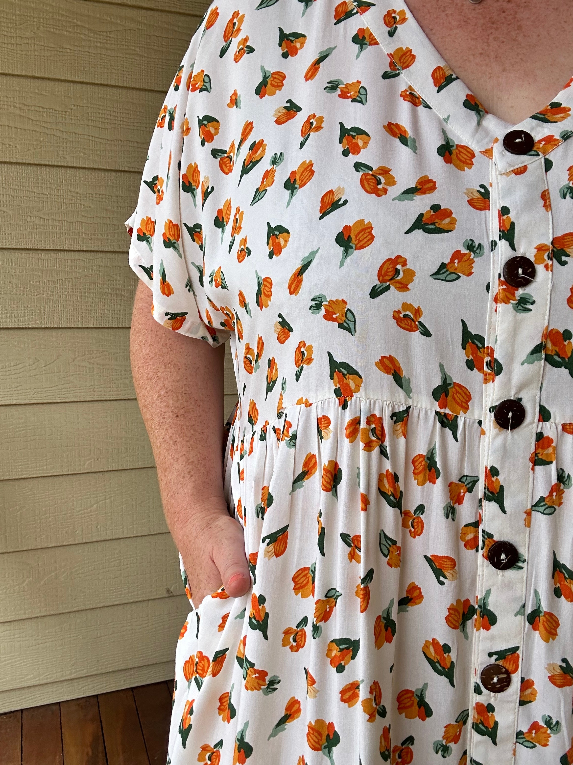 Orange Tulip Sunday Dress