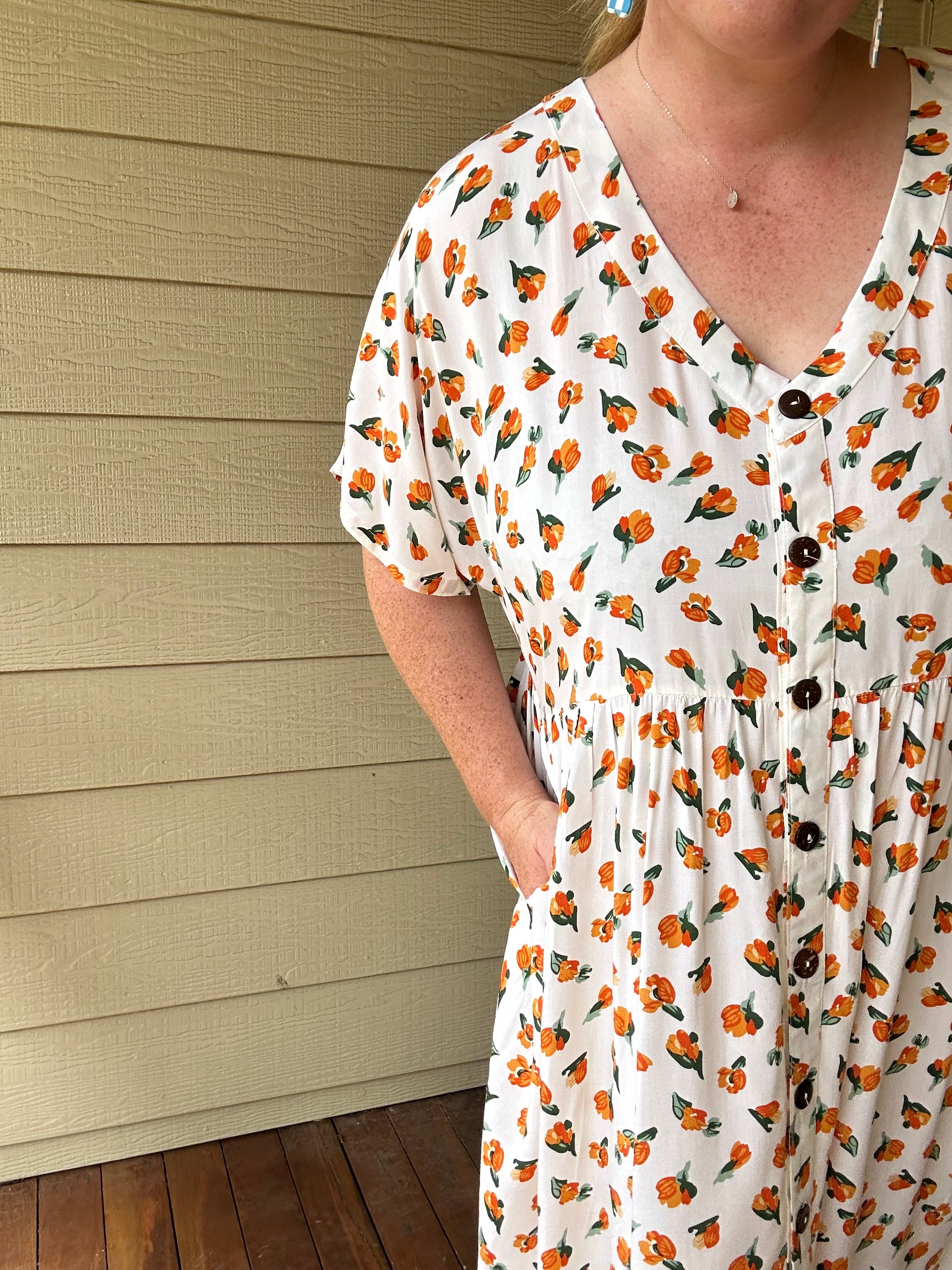 Orange Tulip Sunday Dress